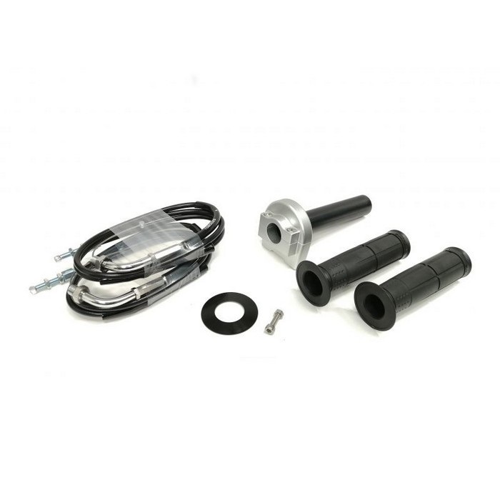 汎用スロットルキット TYPE-1 巻取φ40 [ワイヤー:メッキ金具 1050mm](シルバー)