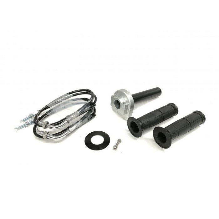 汎用スロットルキット TYPE-1 巻取φ42 [ワイヤー:メッキ金具 700mm](シルバー)