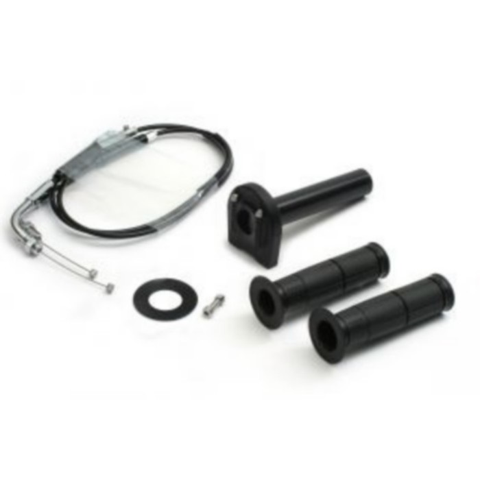 スロットルキット TYPE-3 巻取φ28 [メッキ金具] V-MAX(ブラック)