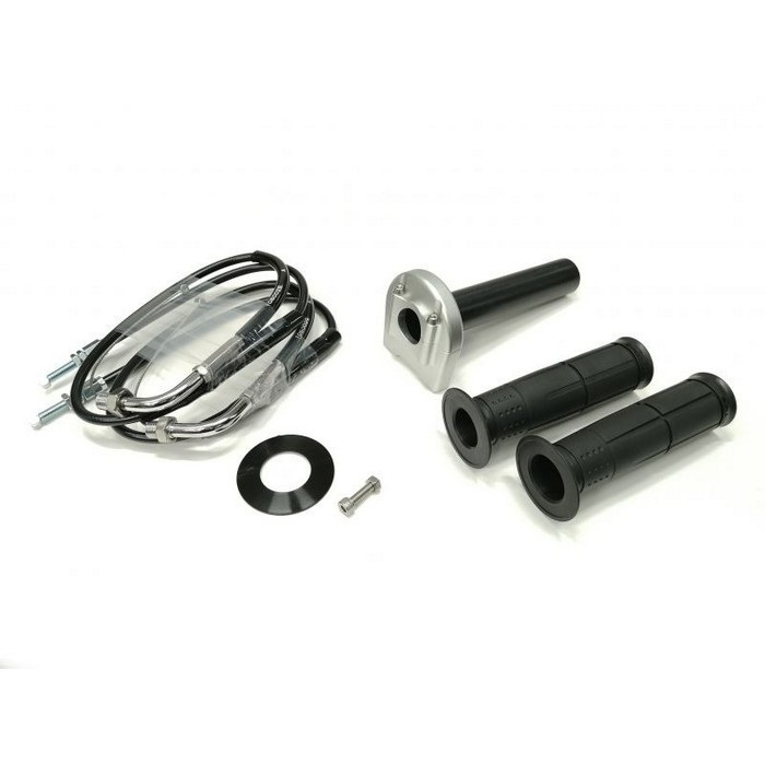 汎用スロットルキット TYPE-3 巻取φ32 [ワイヤー:メッキ金具 700mm](シルバー)
