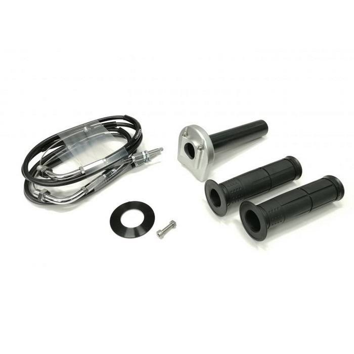汎用スロットルキット TYPE-3 巻取φ36 [ワイヤー:メッキ金具 900mm](シルバー)