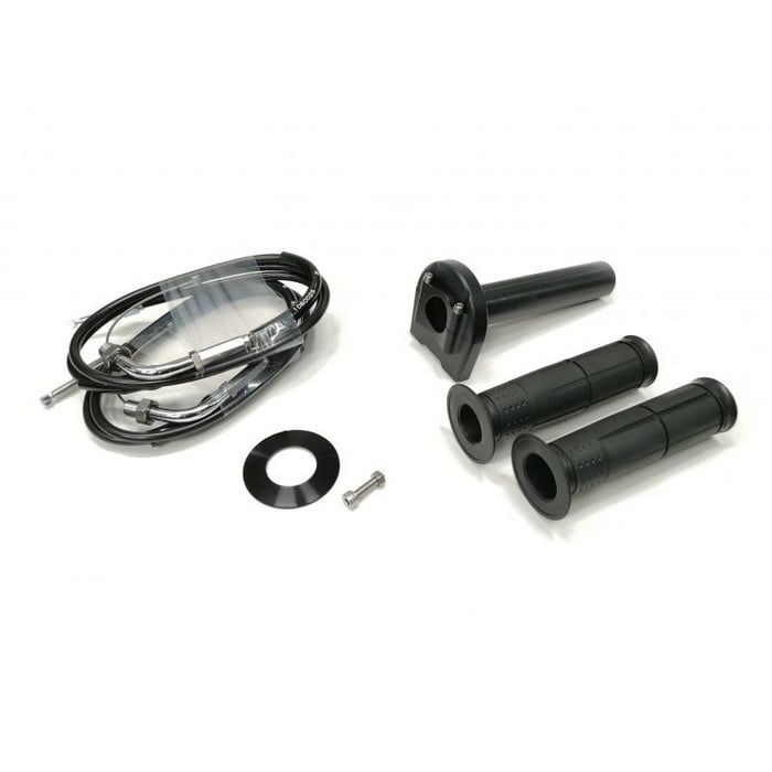 汎用スロットルキット TYPE-3 巻取φ40 [ワイヤー:メッキ金具 1050mm](ブラック)