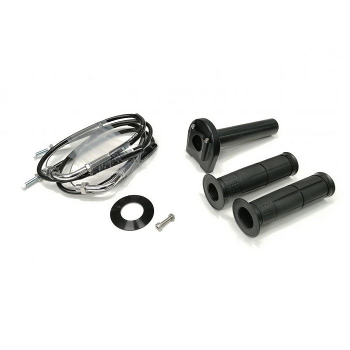 汎用スロットルキット TYPE-3巻取φ42 [ワイヤー:メッキ金具 700mm](ブラック)