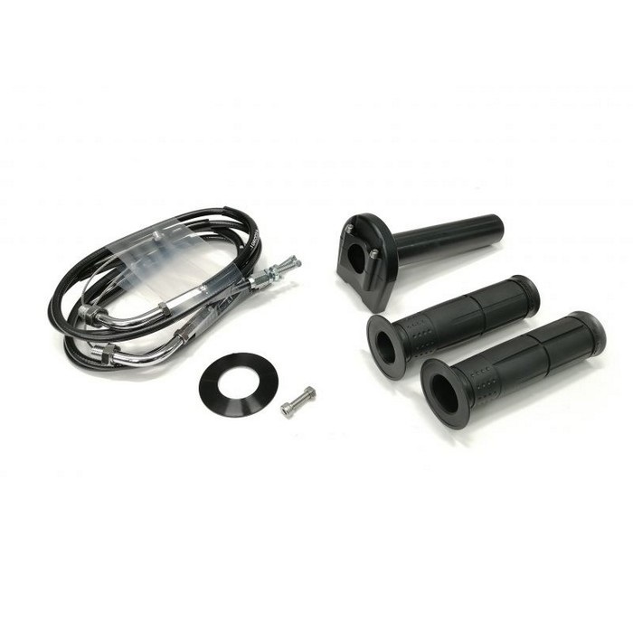 汎用スロットルキット TYPE-3 巻取φ42 [ワイヤー:メッキ金具 900mm](ブラック)