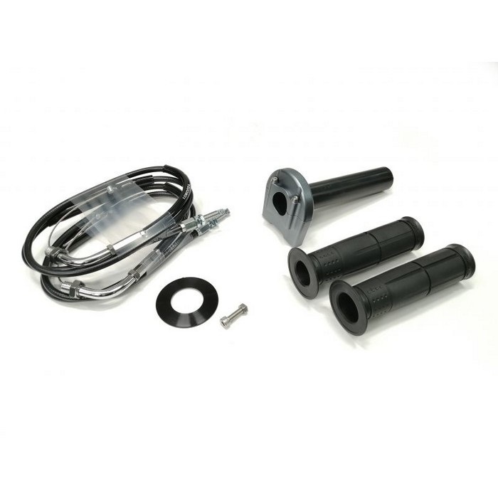 汎用スロットルキット TYPE-3 巻取φ42 [ワイヤー:メッキ金具 900mm](ガンメタ)