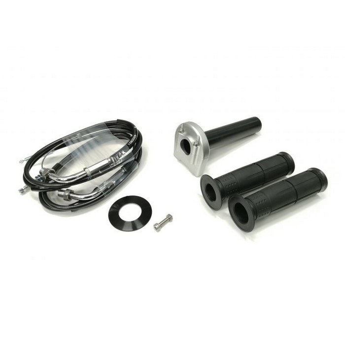 汎用スロットルキット TYPE-3 巻取φ42 [ワイヤー:メッキ金具 1050mm](シルバー)