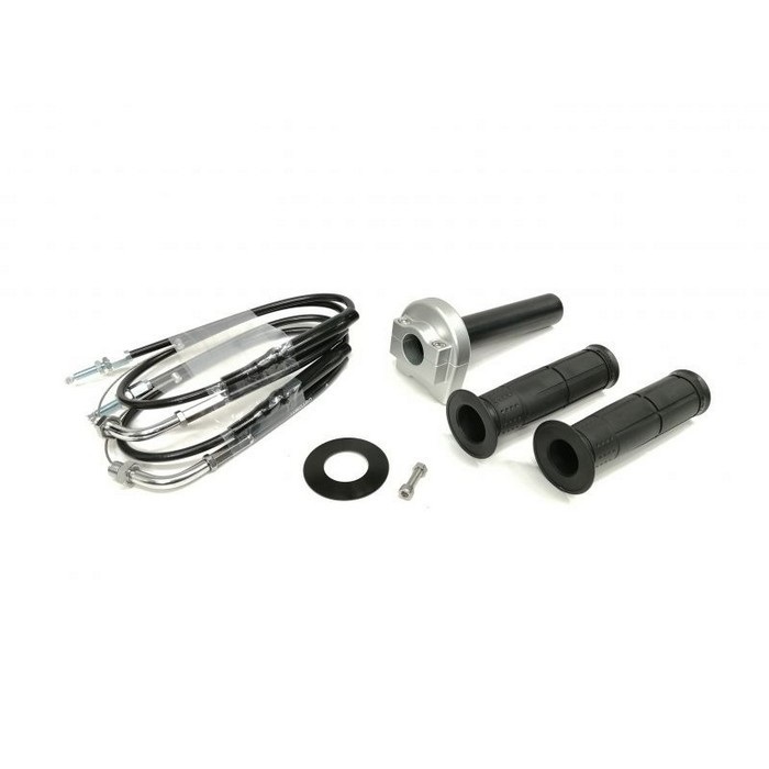 汎用スロットルキット TYPE-1 巻取φ28 [ワイヤー:メッキ金具 800mm](シルバー)