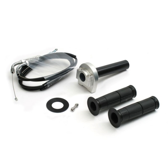 汎用スロットルキット TYPE-1 巻取φ36 [ワイヤー:メッキ金具 800mm](シルバー)