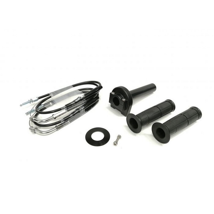 汎用スロットルキット TYPE-1 巻取φ40 [ワイヤー:メッキ金具 800mm](ブラック)