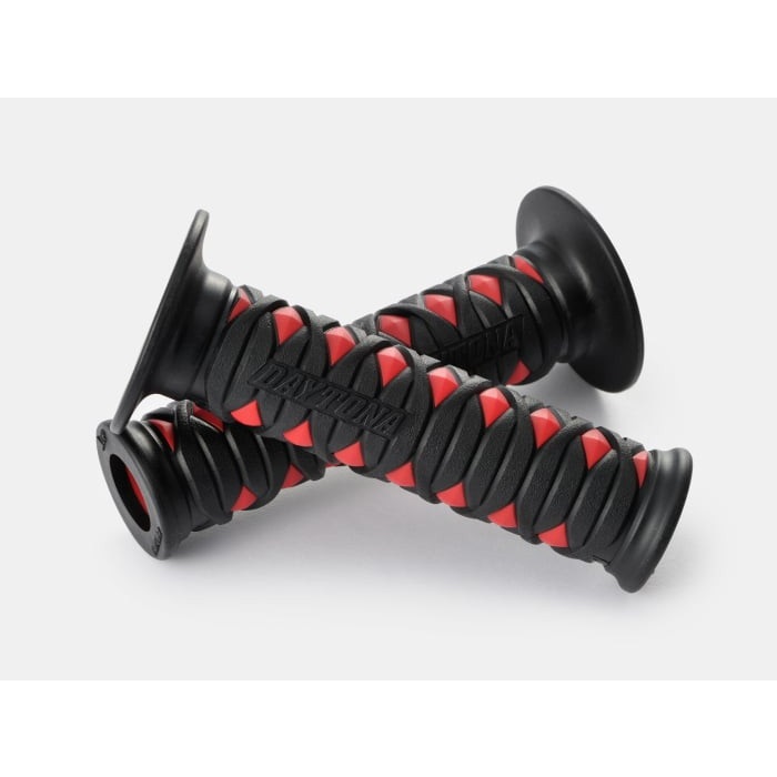 GRIPPY GRIP GG-D-KATANA（全長125mm）Ф22.2ハンドル用 貫通グリップ 汎用(ブラック×レッド)