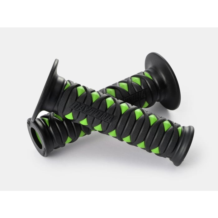 GRIPPY GRIP GG-D-KATANA（全長125mm）Ф22.2ハンドル用 貫通グリップ 汎用(ブラック×グリーン)