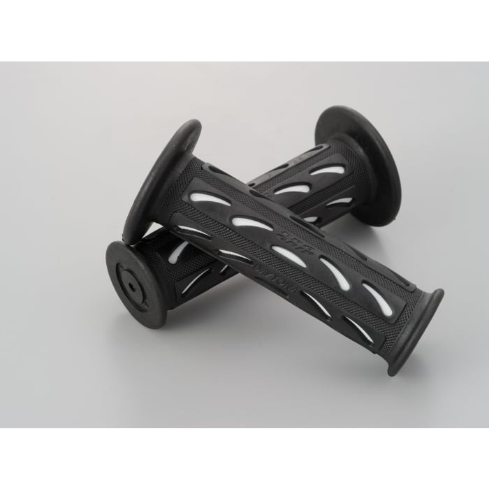 原付モデル用ショートタイプ #724Mini 耐震GEL （全長115mm）非貫通グリップ 汎用(ブラック/ホワイト)