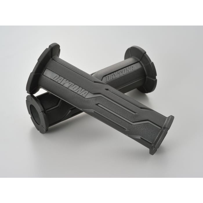 GRIPPY GRIP GG-D-LINE（全長120mm）Ф22.2ハンドル用 貫通グリップ 汎用(ブラック×グレー)