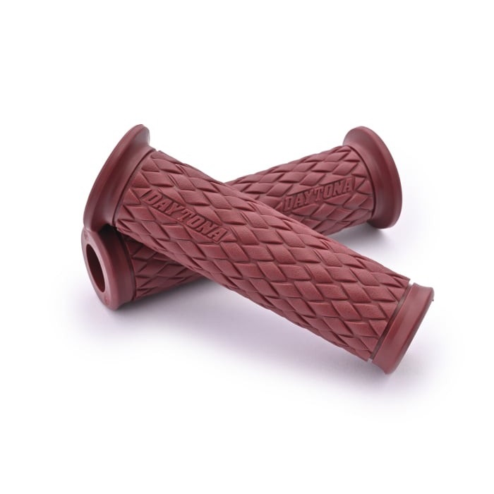 GRIPPY GRIP GG-D-KNIT（全長122mm）Ф22.2ハンドル用 貫通グリップ 汎用(オックスブラッドレッド)