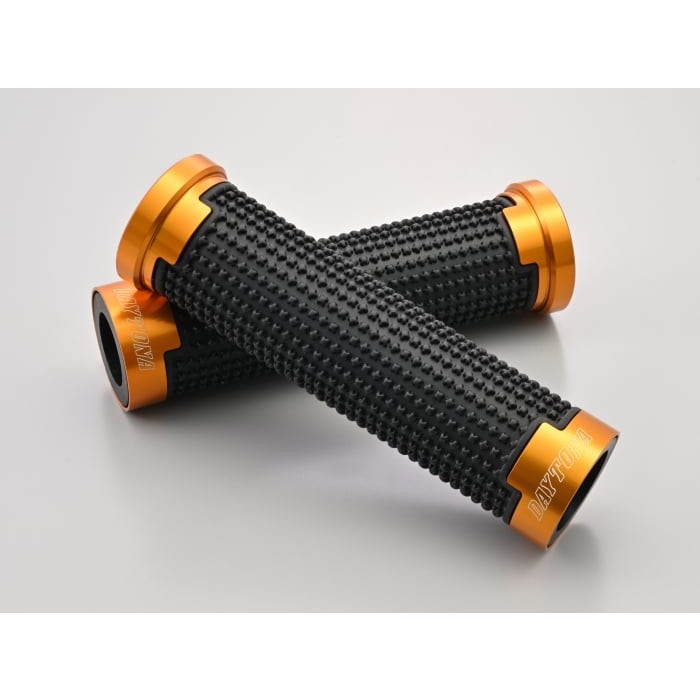 GRIPPY GRIP GG-D-AL-CROSS（全長125mm）Ф22.2ハンドル用 貫通グリップ 汎用(ゴールド)