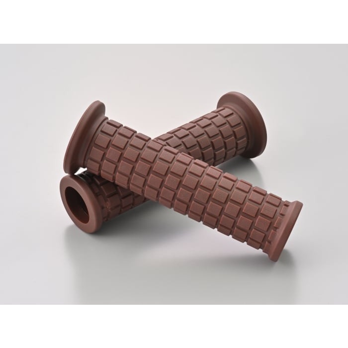 GRIPPY GRIP GG-D-BRIC（全長123mm）Ф22.2ハンドル用 貫通グリップ 汎用(ブラウン)