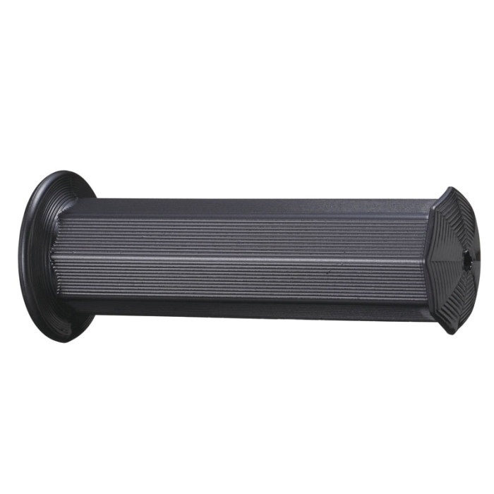 八角グリップ ブラック 全長125mm 標準ハンドル用｜ハンドルグリップ