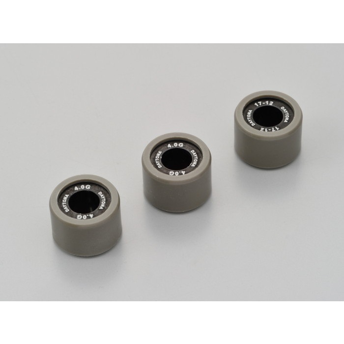 DWRウエイトローラー3個セット φ17×12mm スズキ系 アドレス110 / アドレスV100 / レッツ5/G＜CA47A＞ / レッツ4系 等(4.0g)