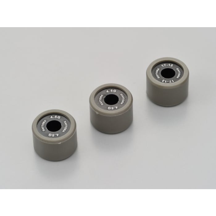 DWRウエイトローラー3個セット φ17×12mm スズキ系 アドレス110 / アドレスV100 / レッツ5/G＜CA47A＞ / レッツ4系 等(4.5g)