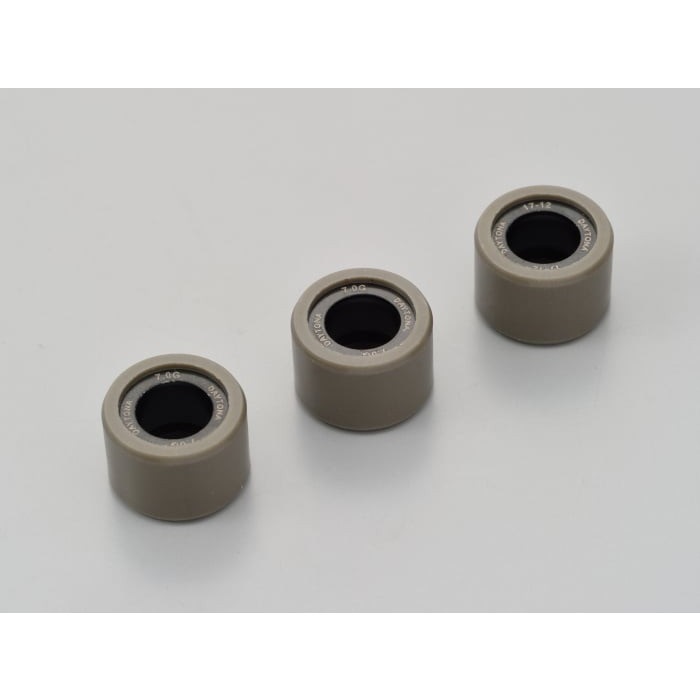DWRウエイトローラー3個セット φ17×12mm スズキ系 アドレス110 / アドレスV100 / レッツ5/G＜CA47A＞ / レッツ4系 等(7.0g)