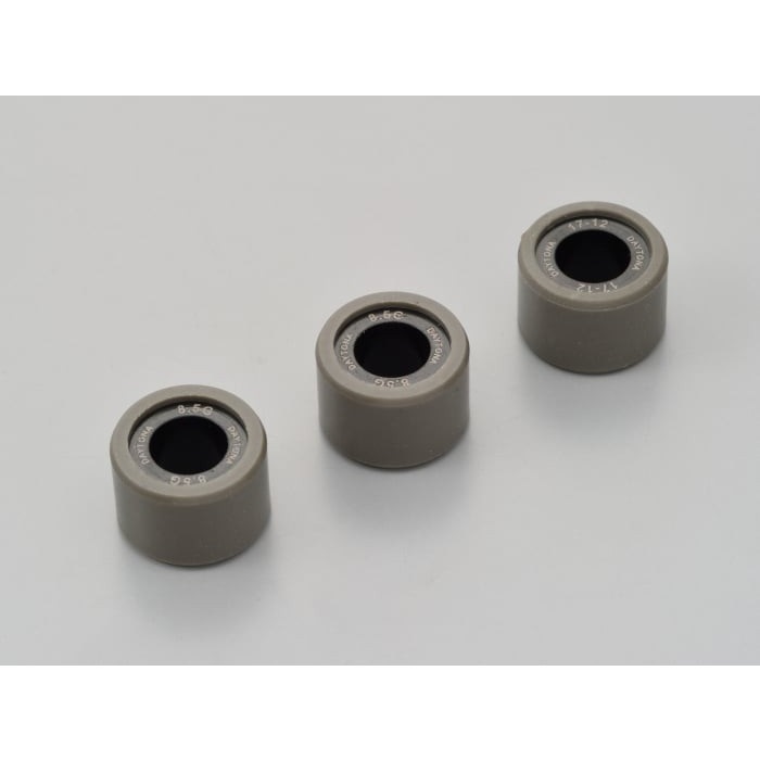 DWRウエイトローラー3個セット φ17×12mm スズキ系 アドレス110 / アドレスV100 / レッツ5/G＜CA47A＞ / レッツ4系 等(8.5g)