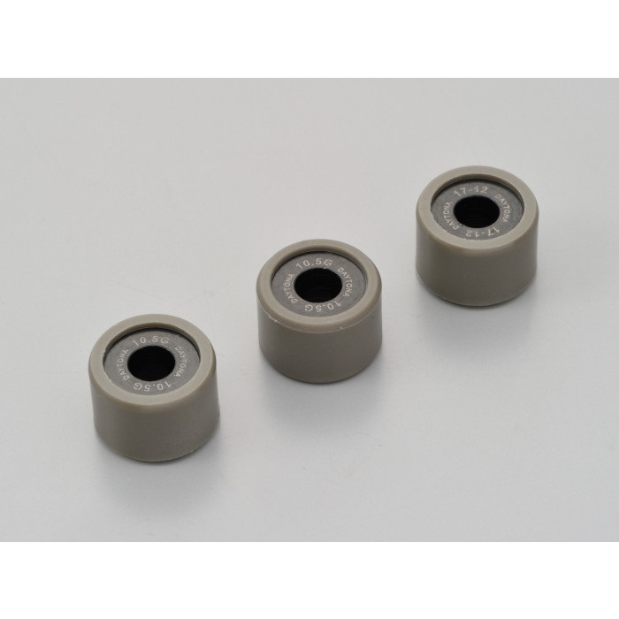 DWRウエイトローラー3個セット φ17×12mm スズキ系 アドレス110 / アドレスV100 / レッツ5/G＜CA47A＞ / レッツ4系 等(10.5g)