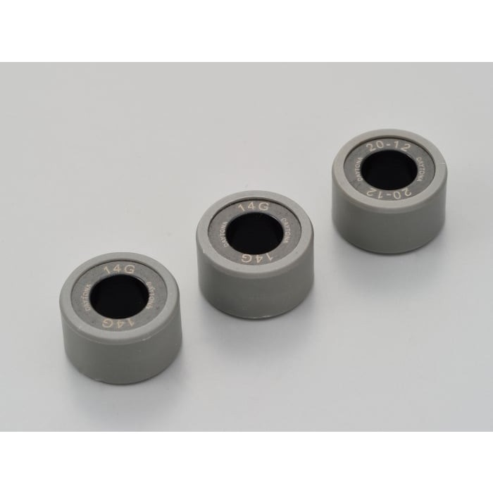 DWRウエイトローラー3個セット φ20×12mm ヤマハ系 マジェスティS＜2LD＞ / NMAX125 / NMAX155＜2DS/3BV/BV4＞(14.0g)