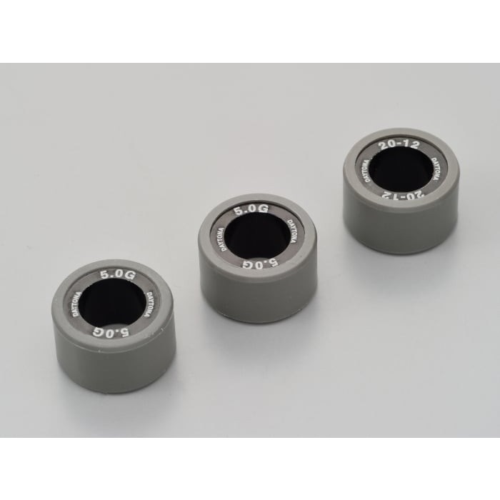 DWRウエイトローラー3個セット φ20×12mm ヤマハ系 マジェスティS＜2LD＞ / NMAX125 / NMAX155＜2DS/3BV/BV4＞(5.0g)