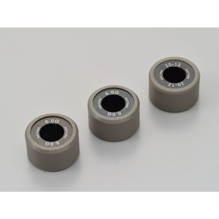 DWRウエイトローラー3個セット φ20×12mm ヤマハ系 マジェスティS＜2LD＞ / NMAX125 / NMAX155＜2DS/3BV/BV4＞(6.0g)