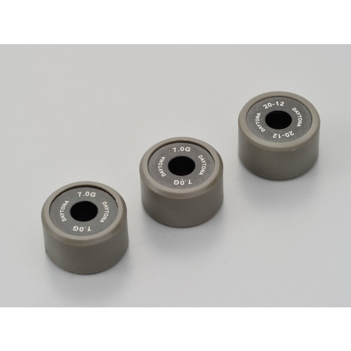 DWRウエイトローラー3個セット φ20×12mm ヤマハ系 マジェスティS＜2LD＞ / NMAX125 / NMAX155＜2DS/3BV/BV4＞(7.0g)
