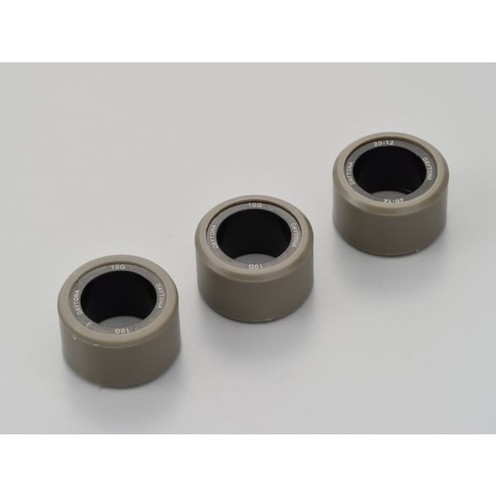 DWRウエイトローラー3個セット φ20×12mm ヤマハ系 マジェスティS＜2LD＞ / NMAX125 / NMAX155＜2DS/3BV/BV4＞(10.0g)