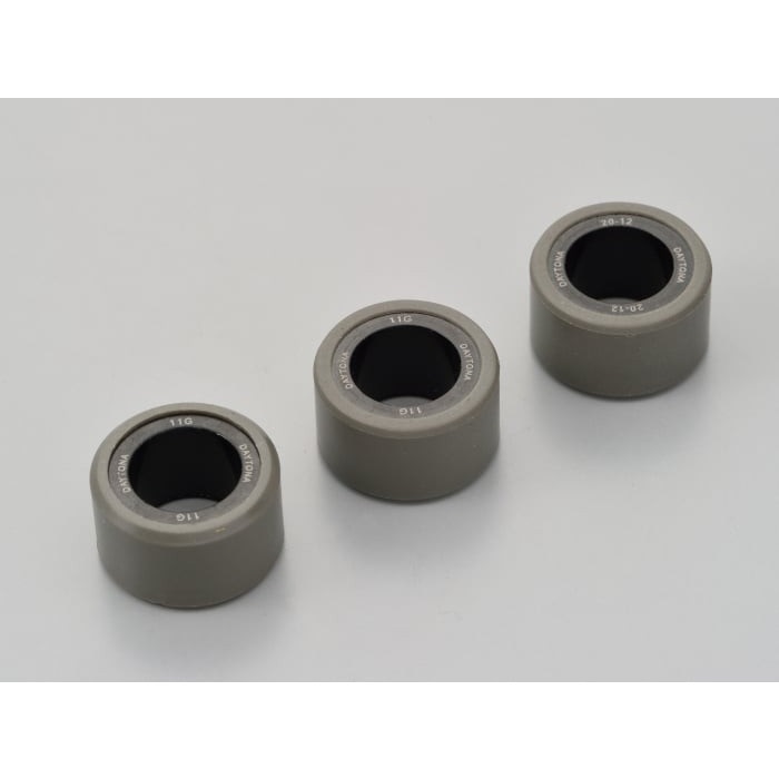 DWRウエイトローラー3個セット φ20×12mm ヤマハ系 マジェスティS＜2LD＞ / NMAX125 / NMAX155＜2DS/3BV/BV4＞(11.0g)