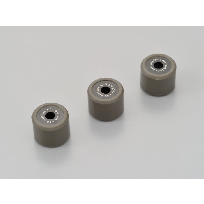 DWRウエイトローラー3個セット φ15×12mm ヤマハ系 JOG/デラックス/ZR (FI)＜SA36J/39J＞ / Vino/モルフェ＜5ST/13P/37B＞ 等(4.0g)