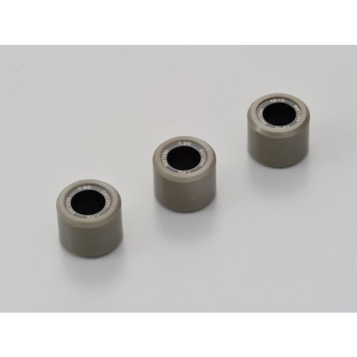 DWRウエイトローラー3個セット φ15×12mm ヤマハ系 JOG/デラックス/ZR (FI)＜SA36J/39J＞ / Vino/モルフェ＜5ST/13P/37B＞ 等(7.0g)