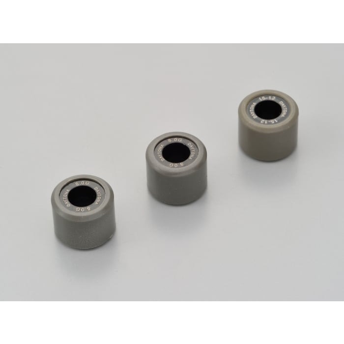DWRウエイトローラー3個セット φ15×12mm ヤマハ系 JOG/デラックス/ZR (FI)＜SA36J/39J＞ / Vino/モルフェ＜5ST/13P/37B＞ 等(8.0g)