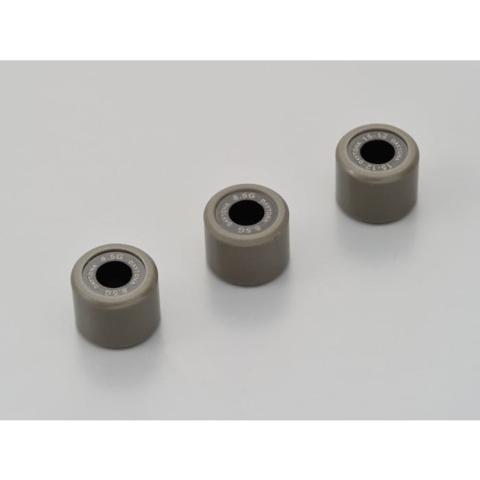 DWRウエイトローラー3個セット φ15×12mm ヤマハ系 JOG/デラックス/ZR (FI)＜SA36J/39J＞ / Vino/モルフェ＜5ST/13P/37B＞ 等(8.5g)