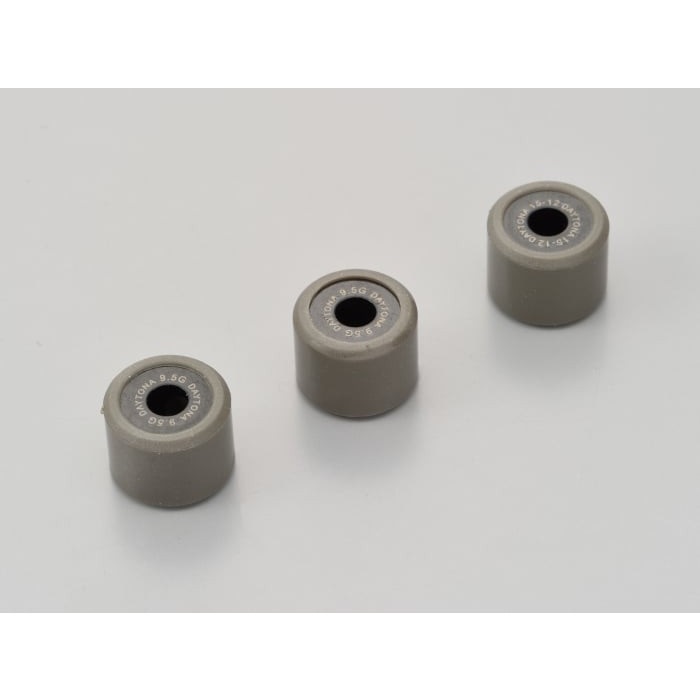 DWRウエイトローラー3個セット φ15×12mm ヤマハ系 JOG/デラックス/ZR (FI)＜SA36J/39J＞ / Vino/モルフェ＜5ST/13P/37B＞ 等(9.5g)