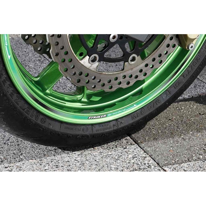 リムラインステッカー 17インチホイール1本分(グリーン)