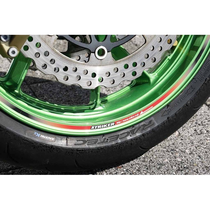 リムラインステッカー 17インチホイール1本分(レッド)