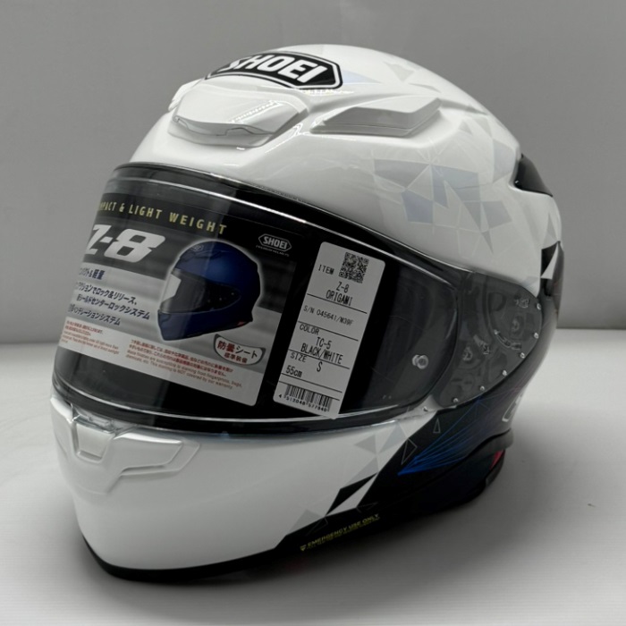 在庫限り】Z-8 ORIGAMI TC-5 BLACK/WHITE フルフェイスヘルメット 