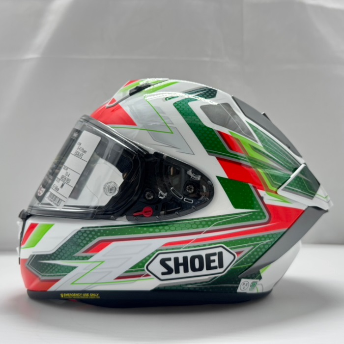 在庫限り】 X-Fifteen ESCALATE TC-4 GREEN/RED フルフェイス 