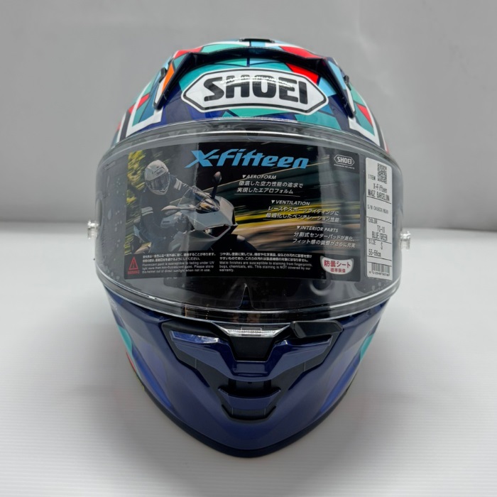 在庫限り】 X-Fifteen MARQUEZ BARCELONA TC-10 BLUE/GREEN フル 