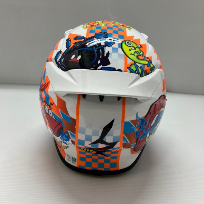 在庫限り】 Z-8 YAGYO (ヤギョウ) TC-2 BLUE/ORANGE フルフェイス 