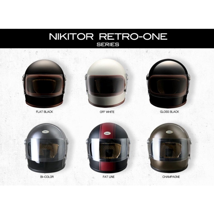 NIKITOR Retro-One G.CHAMPAGNE｜フルフェイスヘルメット｜の通販なら 