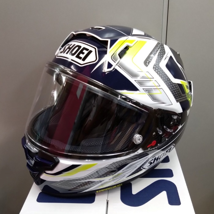 在庫限り】 X-Fifteen ESCALATE TC-2 BLUE/YELLOW フルフェイス