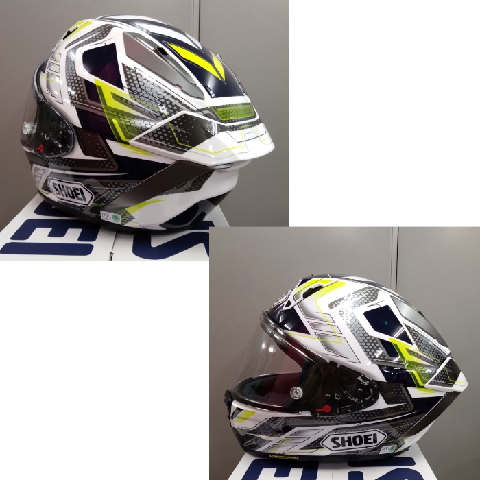在庫限り】 X-Fifteen ESCALATE TC-2 BLUE/YELLOW フルフェイス