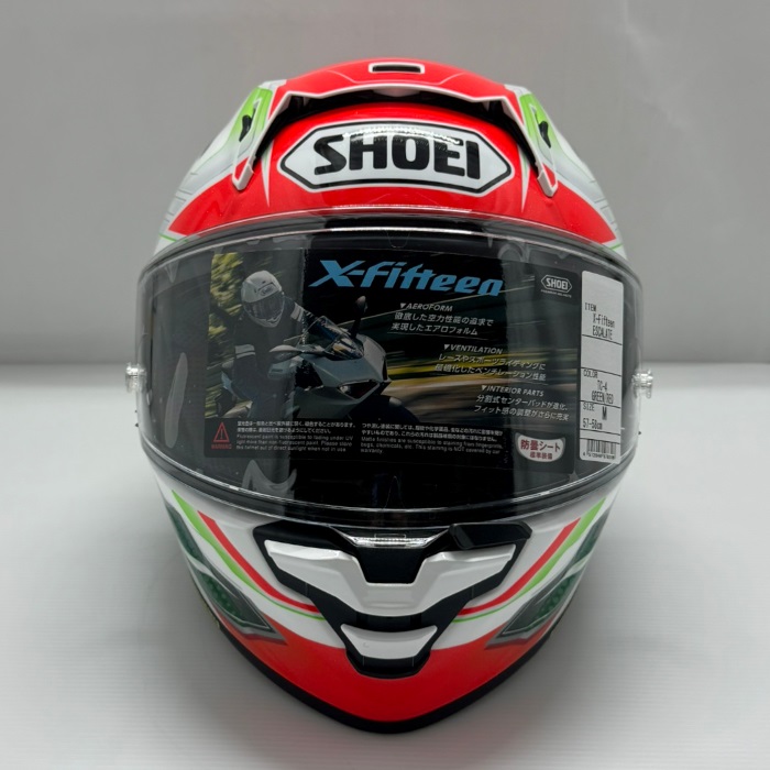 在庫限り】 X-Fifteen ESCALATE TC-4 GREEN/RED フルフェイス