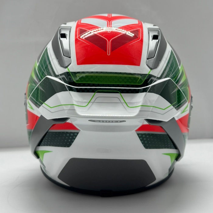 X-Fifteen ESCALATE TC-4 GREEN/RED フルフェイスヘルメット