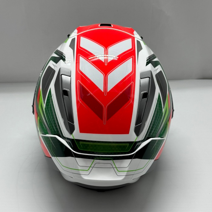 在庫限り】 X-Fifteen ESCALATE TC-4 GREEN/RED フルフェイス