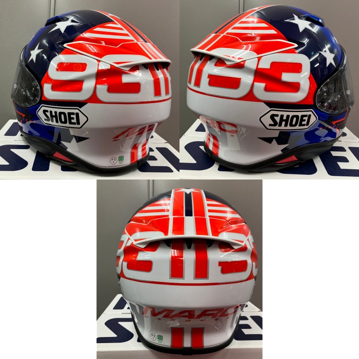 セキュリティ・セーフティ SHOEI Z-8 MARQUEZ AMERICAN SPIRIT TC-10 在庫限り】Z-8 MARQUEZ AMERICAN SPIRIT TC-10 BLUE/RED フル